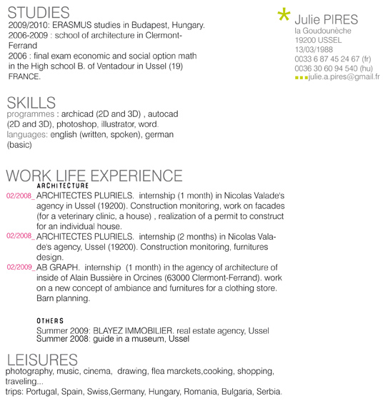 cv en ligne in english