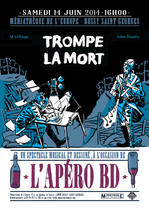 Affiche concert de dessin "Trompe la mort". | LeRouge M.