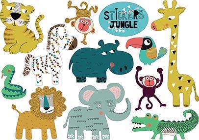 stickers jungle | isabelle chauvet