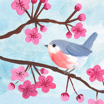 blossom bird | Angela Rozelaar