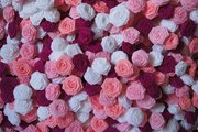Roses en papier plié - Création et réalisation de 1500 roses en papier pour Christian Dior - février 2014