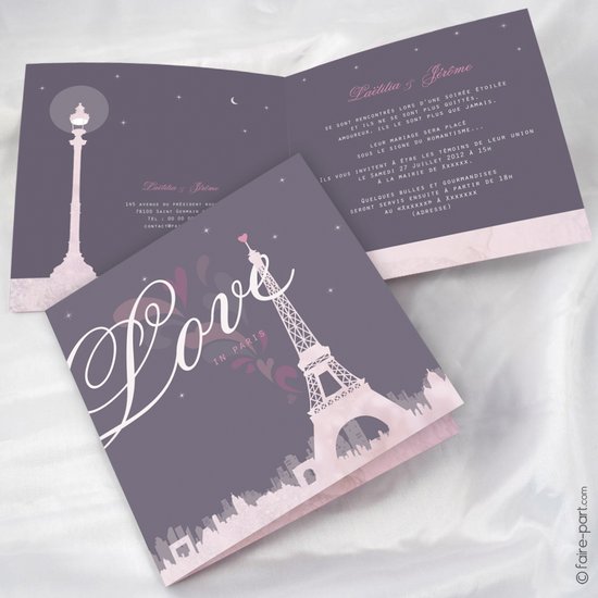 Faire-part Mariage Paris