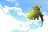 In the sky