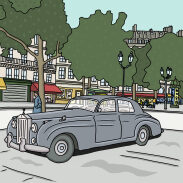 Illustration graphique de voiture