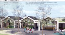 Ecole de Charancieu - Vue Cinema 4D - Claire Thevenin-architecte