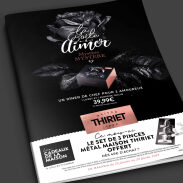 Publicité pour un dîner romantique