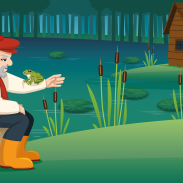 Pêcheur dans un lac