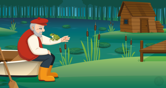 Pêcheur dans un lac