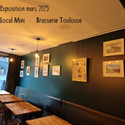 Exposition mars 2025 local mini brasserie toulouse