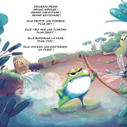 Grenouille et animaux au bord de l'eau