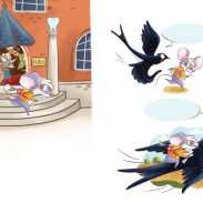 Deux corbeaux et deux souris