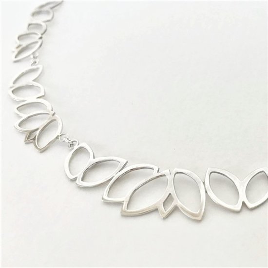 Collier ras de coup Dentelle de Feuilles (Collection Feuilles)