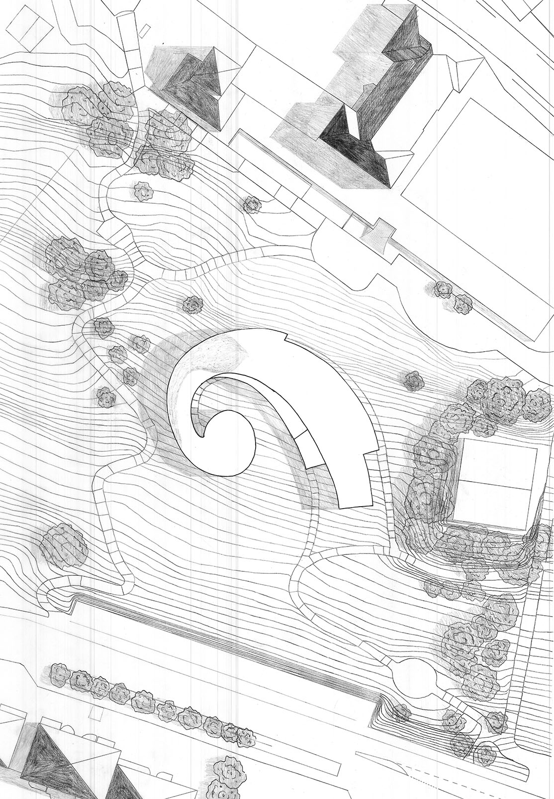esquisse #sketch #drawing #architecture #manual #rendering | Architecture  portfolio design, Rendered floor plan, Architecture rendering