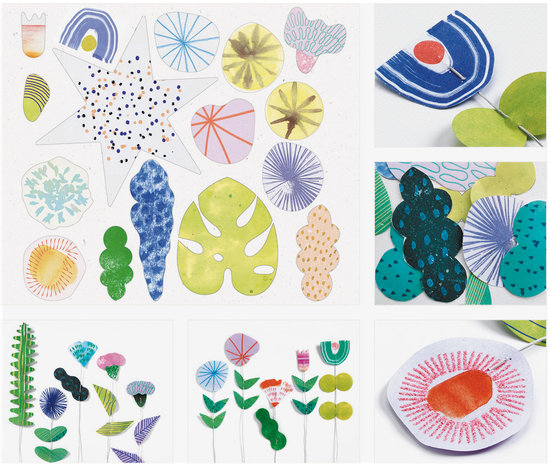 Djeco _ création et illustration de fleurs de papier