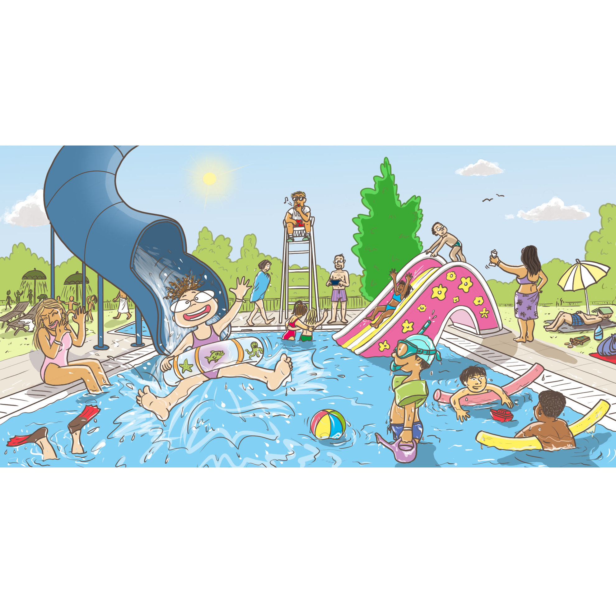 Un été à la piscine