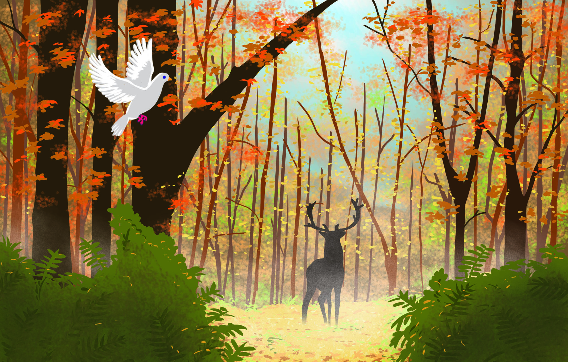 La Forêt - Carte de Voeux pour EXTRAF