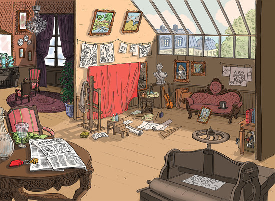 Début du XXème siècle - "Atelier d'artiste"