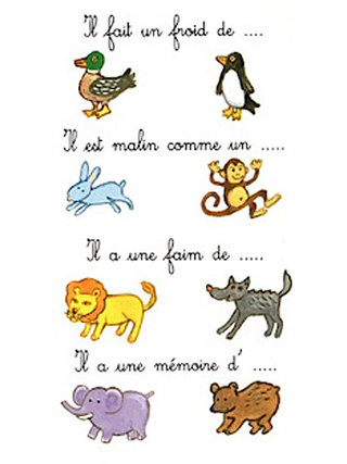 Jeu d'animaux