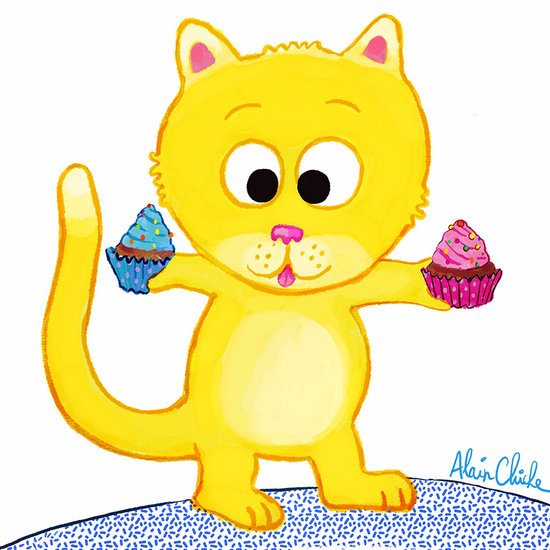 Le chat gourmand