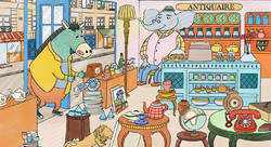 Boutique - Conte écrit par Vanessa Sequier - 2025 - Alexandra Chateauneuf-illustrateur jeunesse