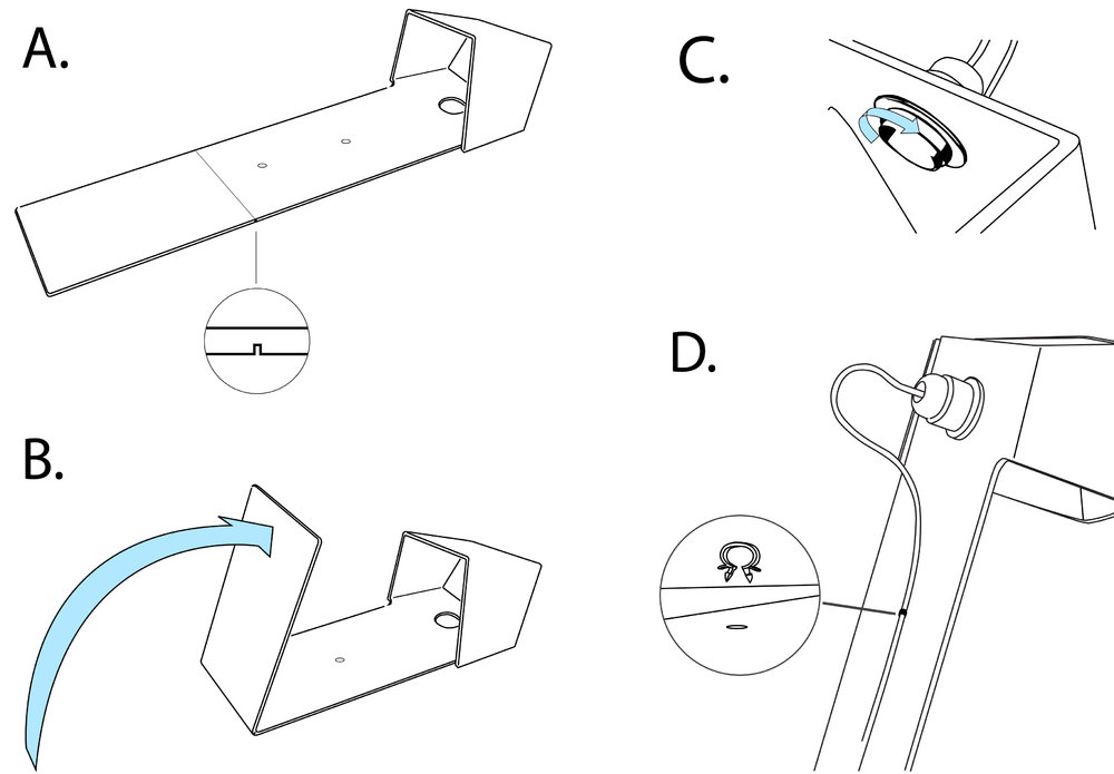 Assembly and folding process<br/><span></span>