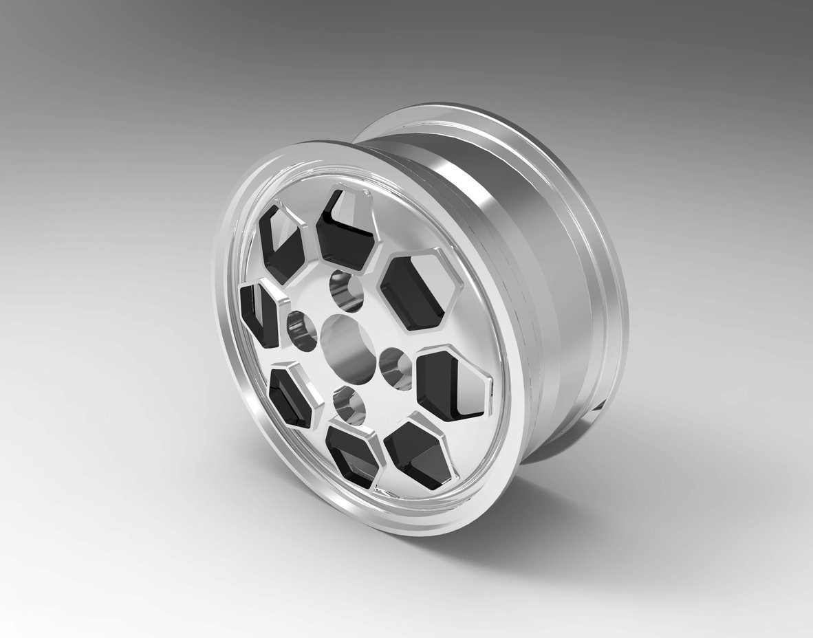 Alloy wheel modeled in Rhinoceros 3D<br/><span></span>