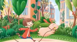 J'ai toujours voulu un chien - Didier Jeunesse - Juza Alexandre-illustrateur jeunesse