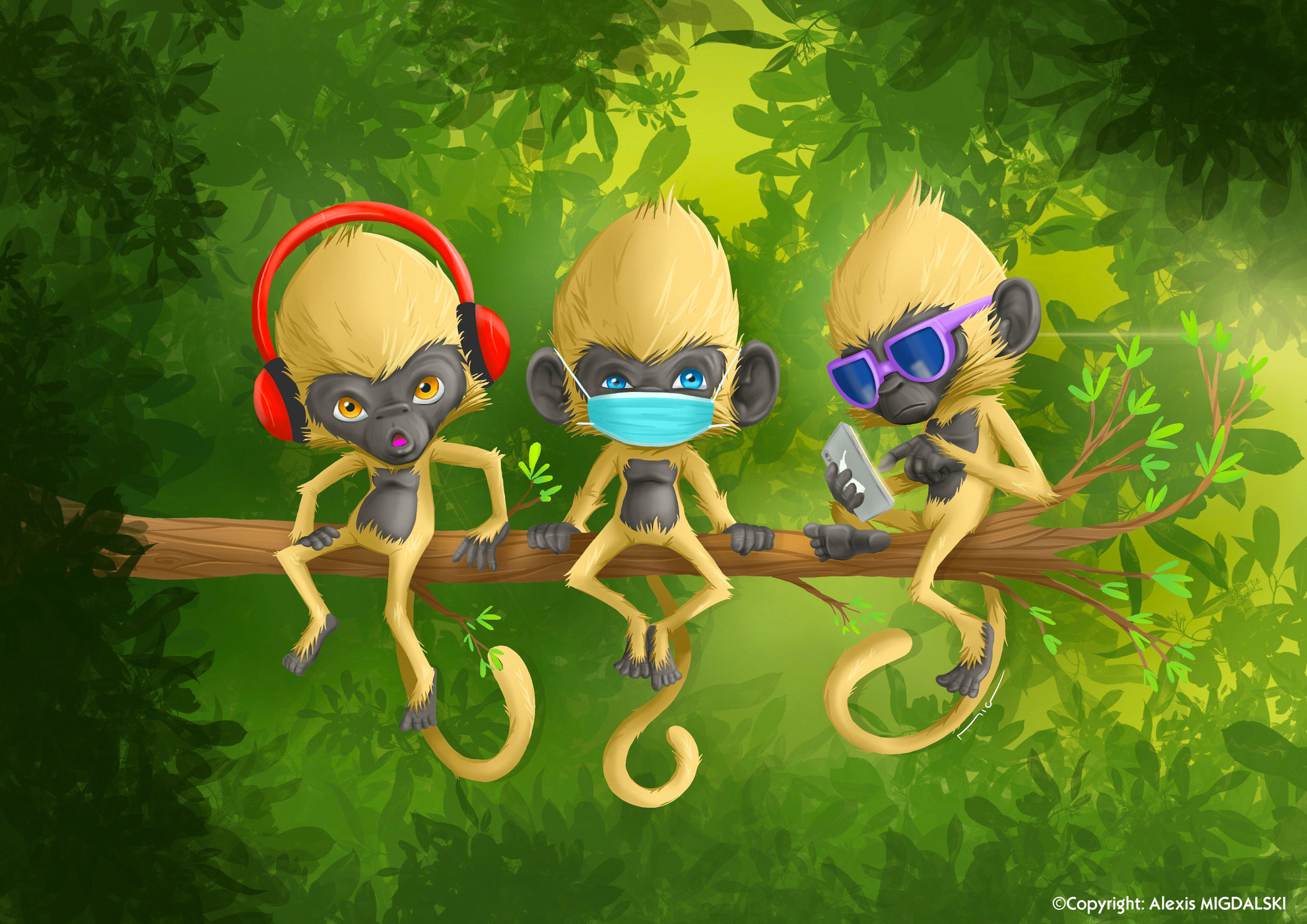 3 monkeys - Alexis Migdalski