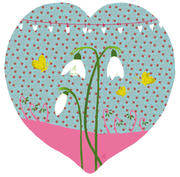 Carte coeur Perce-neige