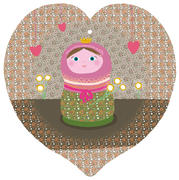 Carte "coeur" Editions Titi Pinson