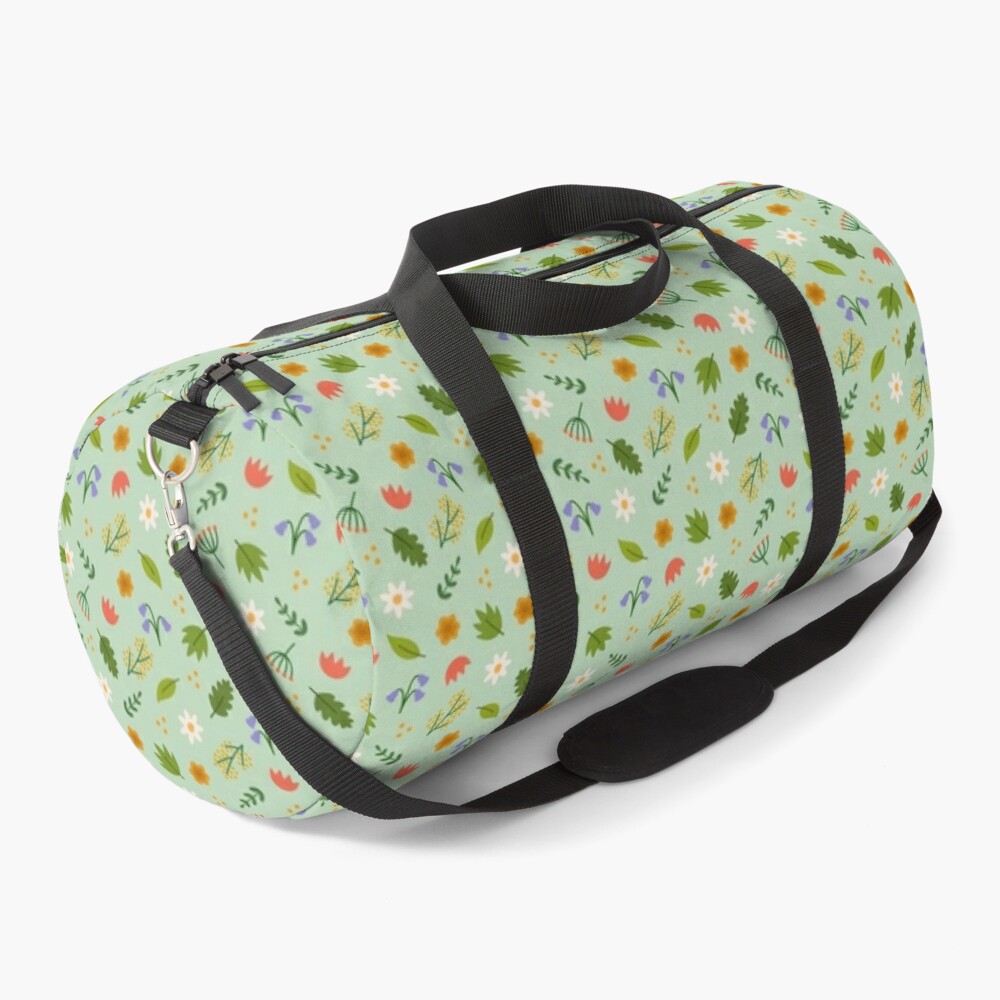 Sac motif floral vert / Green floral pattern bag