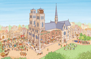 Cathédrale au Moyen-Age - Théophile