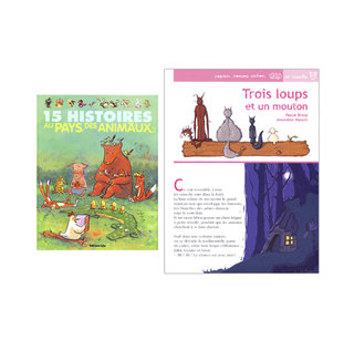 Trois loups et un mouton - Editions Lito