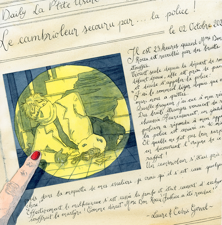 Illustration d'une scène d'enquête