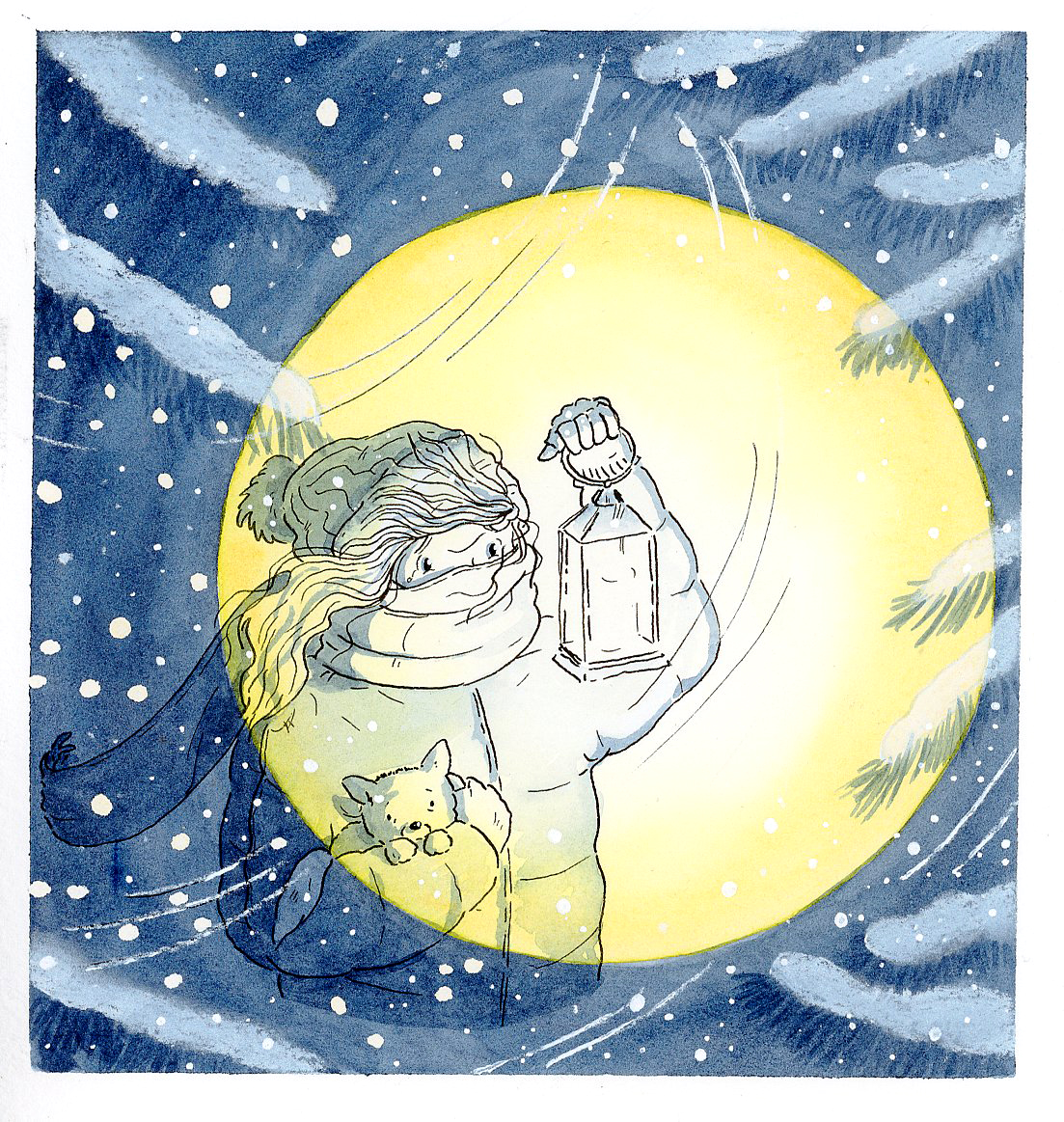 Illustration d'un sauvetage de Noël