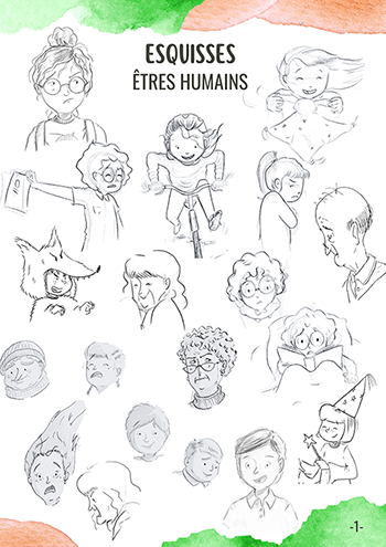 Crayonnés de personnages