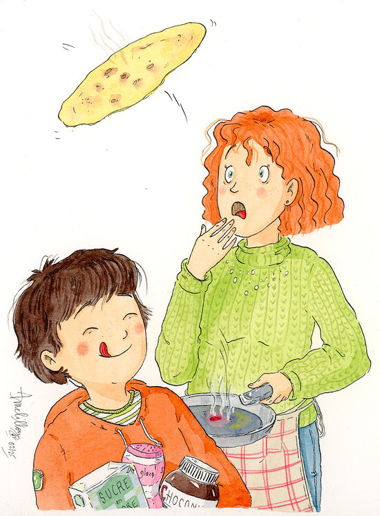 Illustration réalisée à l'occasion de la Chandeleur