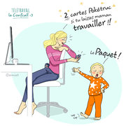 illustration -  Vie de maman - humour