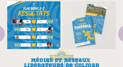 Réseaux sociaux - Club de Foot US/Flag Football - Laura Dubessy-graphiste