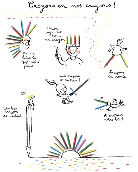 Croyons en nos crayons : pour Charlie