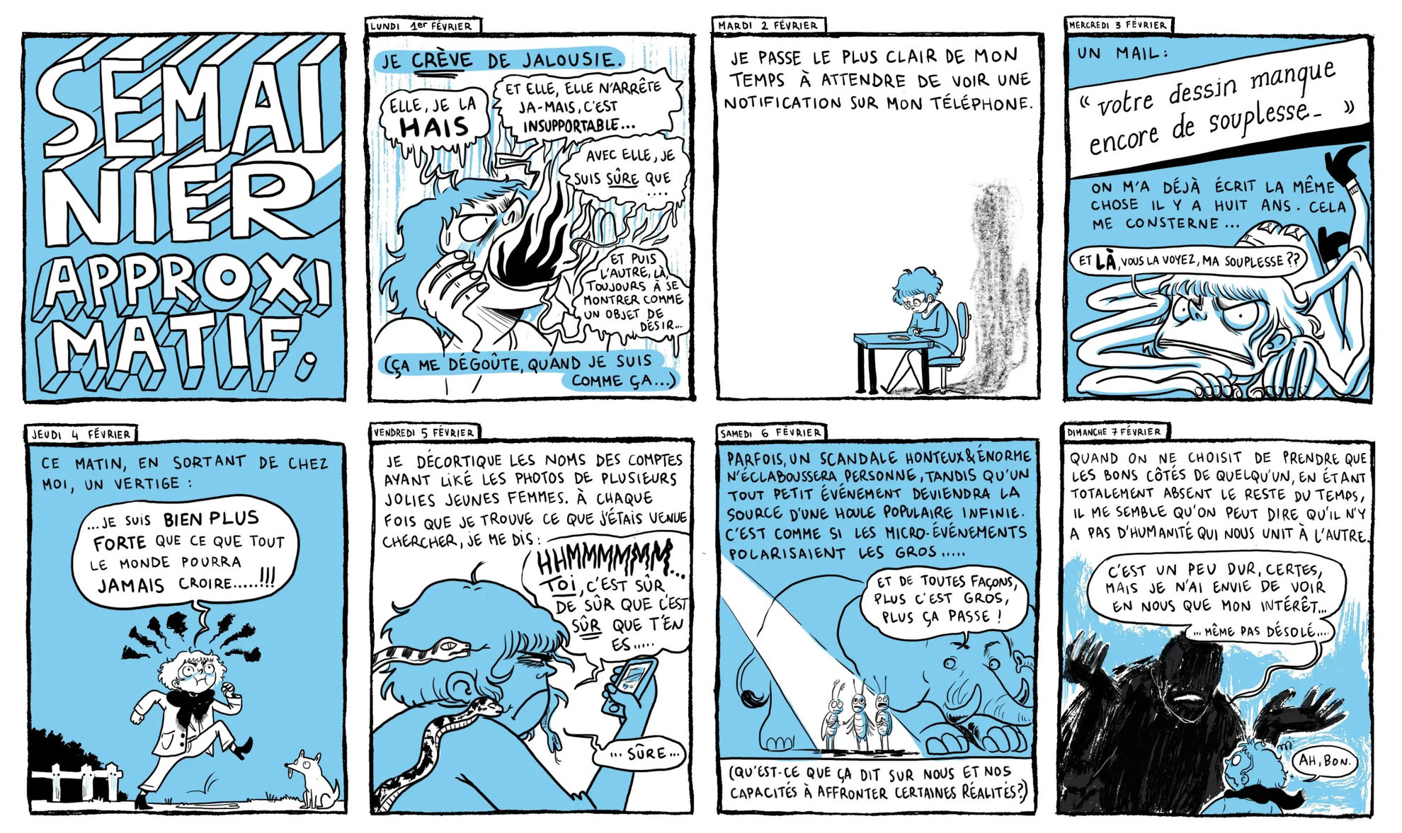 Semainier approximatif - journal en bande dessinée