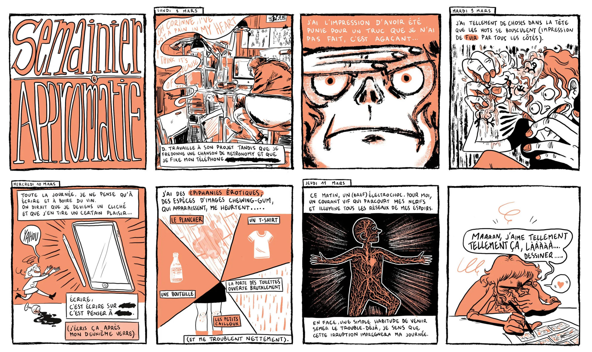 Semainier approximatif - journal en bande dessinée