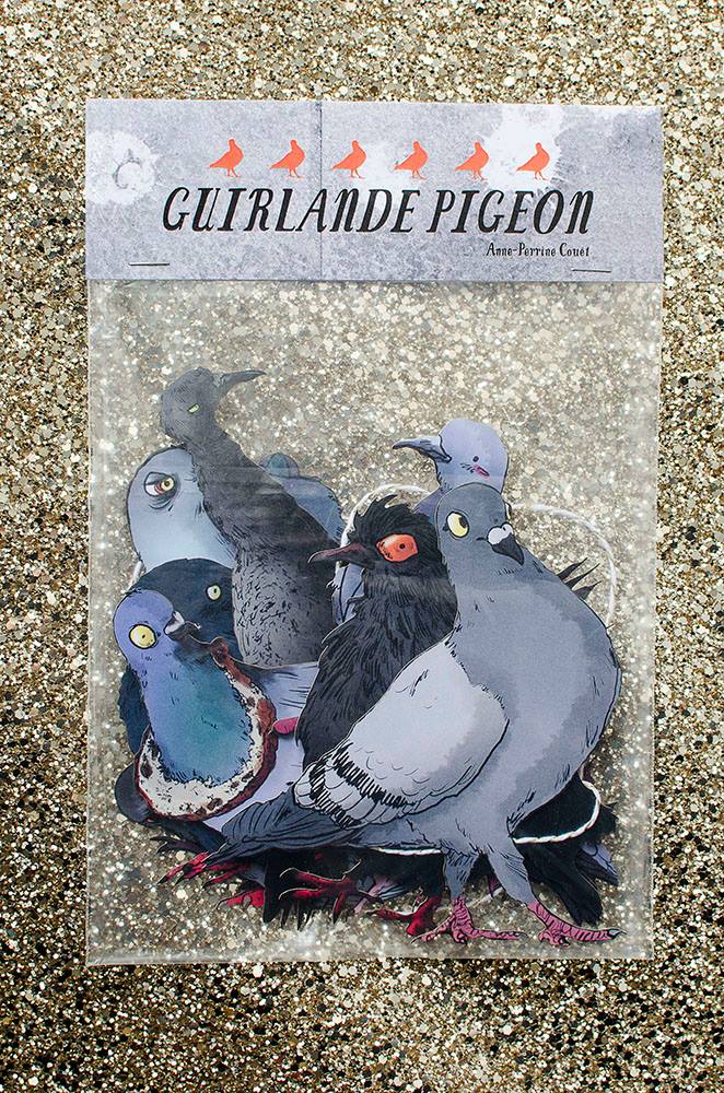 Guirlande d'adorables pigeons, 2017