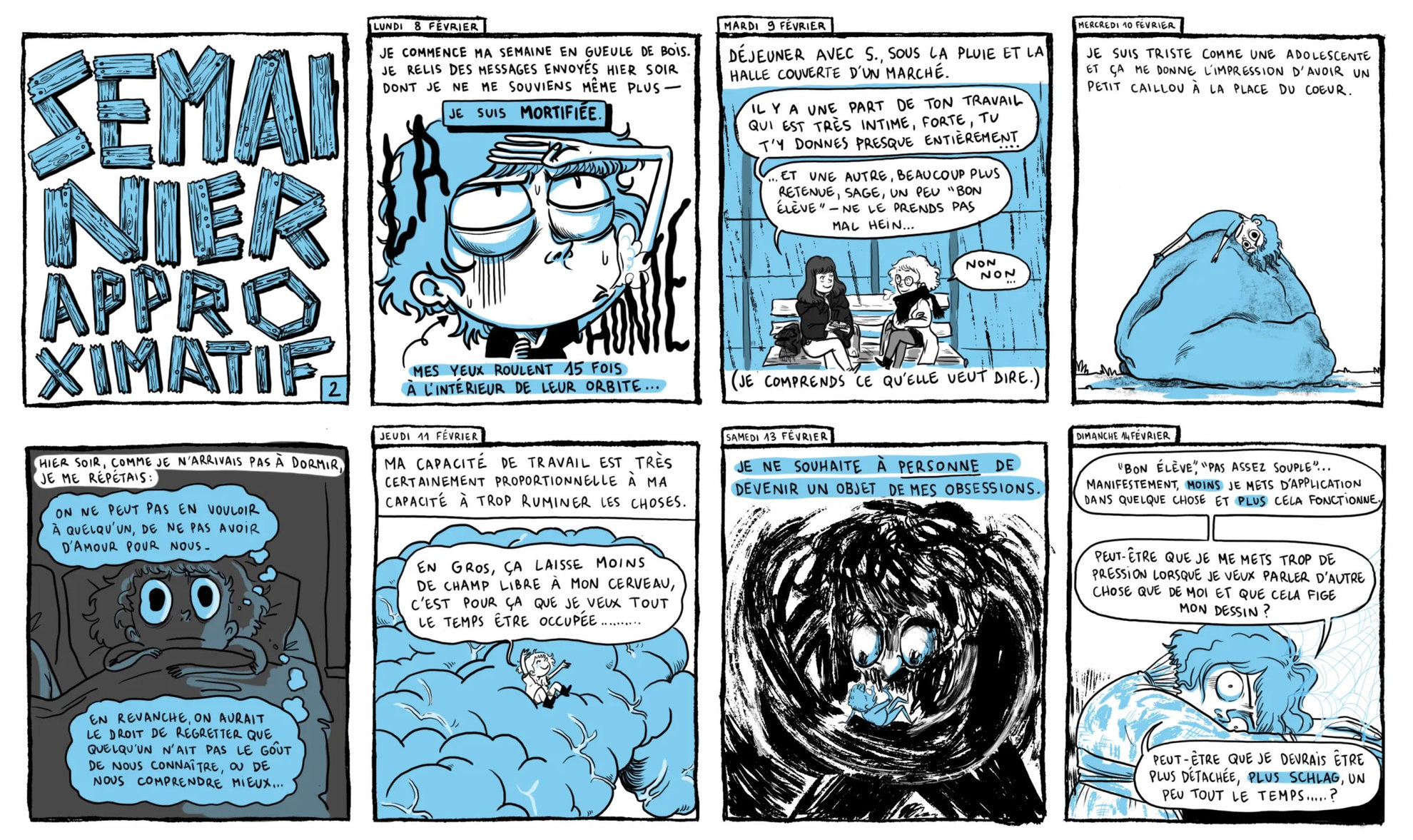 Semainier approximatif - journal en bande dessinée