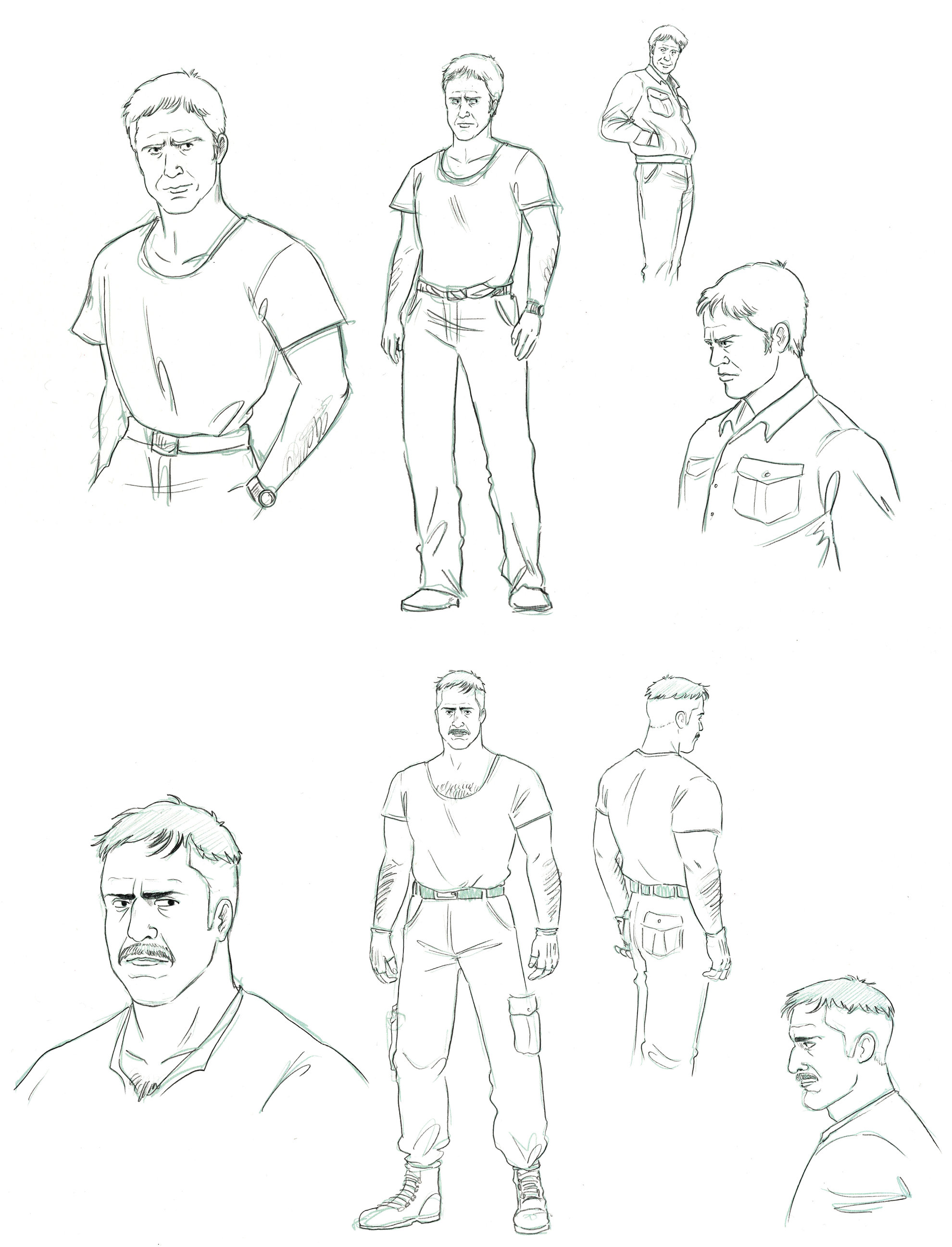 Recherches personnages pour