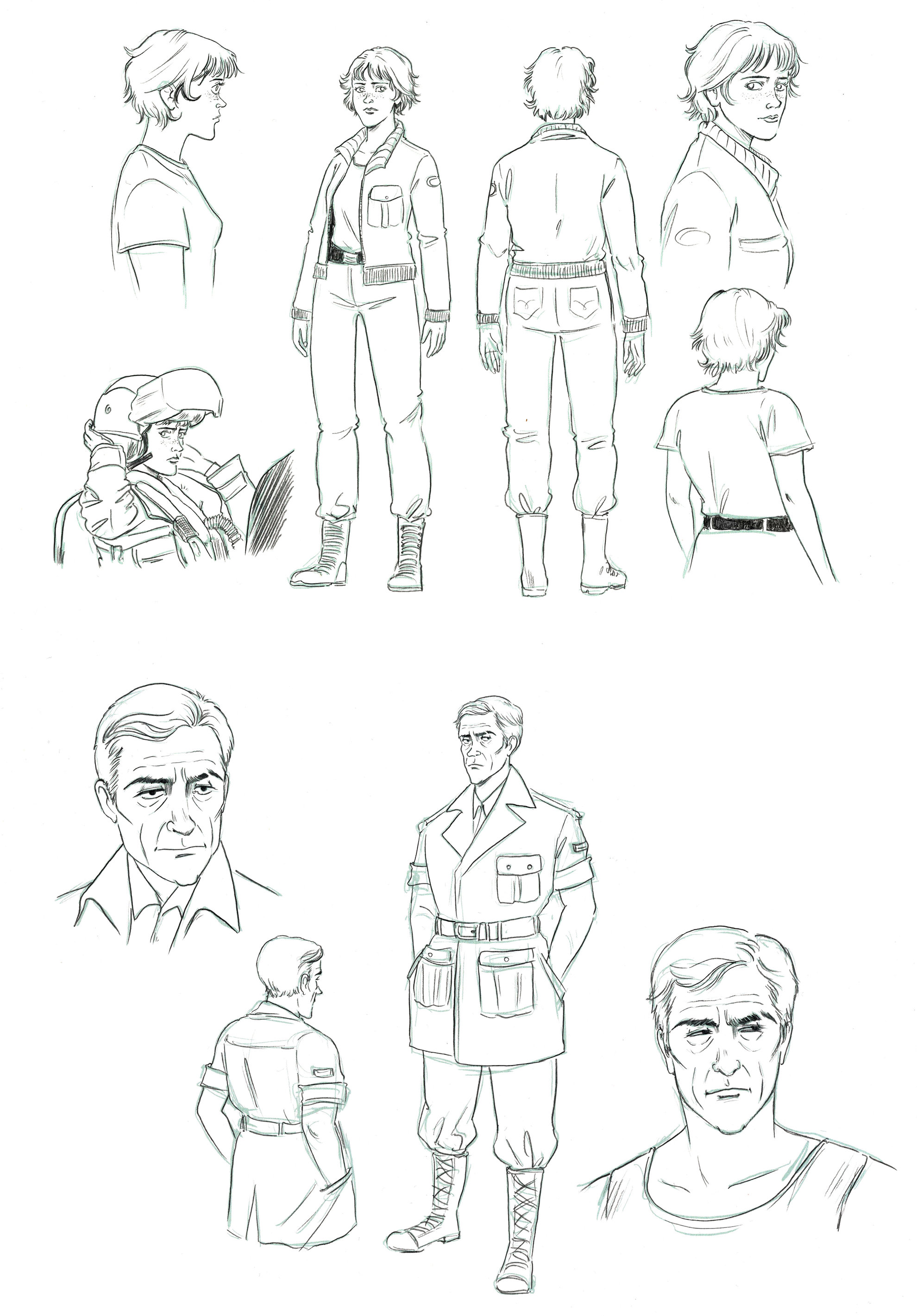 Recherches personnages pour