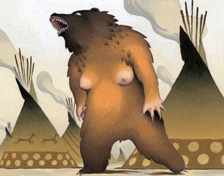 Mi-femme, mi-ours