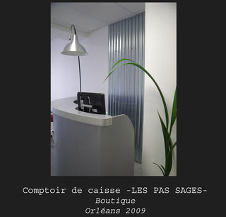 Comptoir de caisse "Les Pas sages"