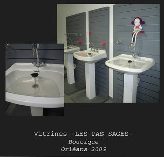 Vitrine boutique "Les Pas Sages"