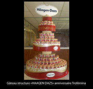 Gâteau structure "Häagen Dazs"